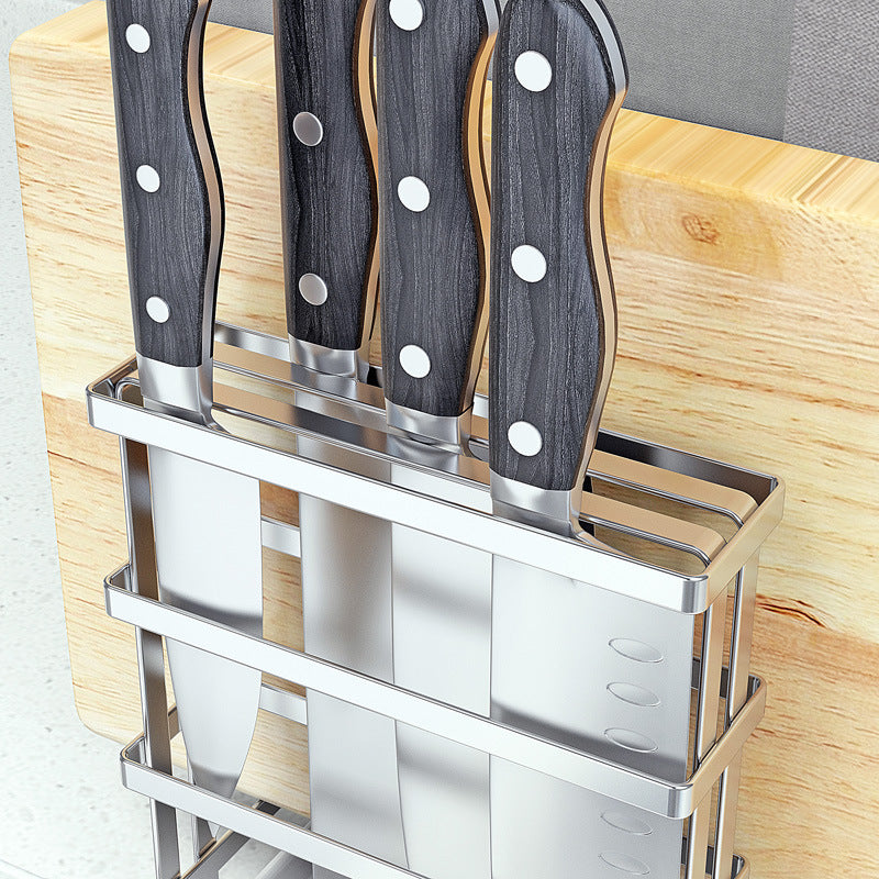 304 stainless steel knife holder chopping board holder