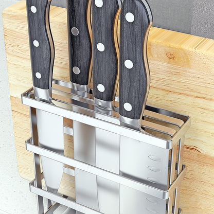 304 stainless steel knife holder chopping board holder