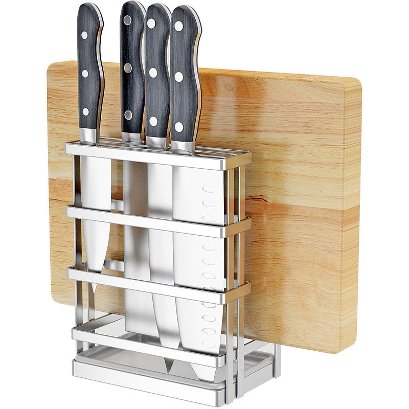 304 stainless steel knife holder chopping board holder