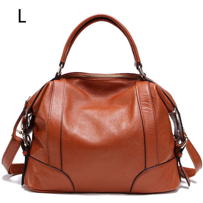 European And American Leather Top Layer Cowhide Bag For Ladies