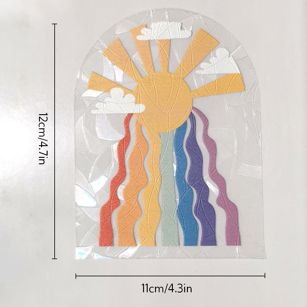 Autocollant en verre électrostatique Sun Catcher Rainbow Prism Suncather