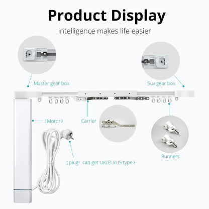 Graffiti Electric Curtain Track Intelligent Automatic Silent