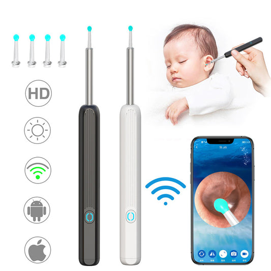 NE3 – nettoyeur d'oreille Otoscope, outil d'élimination du cérumen, avec caméra, lumière LED, Endoscope auriculaire sans fil, Kit de nettoyage des oreilles pour i-phone