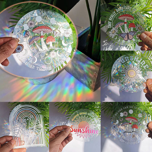 Autocollant en verre électrostatique Sun Catcher Rainbow Prism Suncather