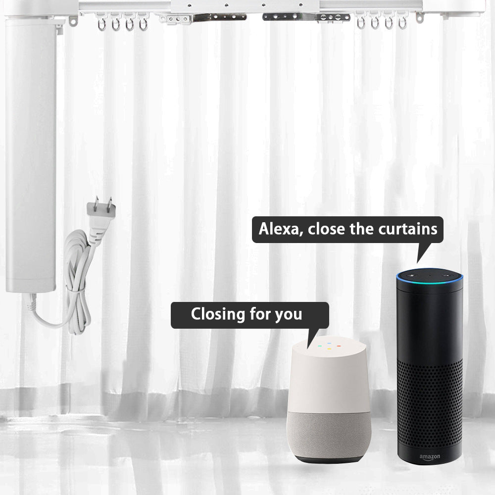 Electric Curtain DIY Assembly Set Voice Control Smart Mute Curtain Track