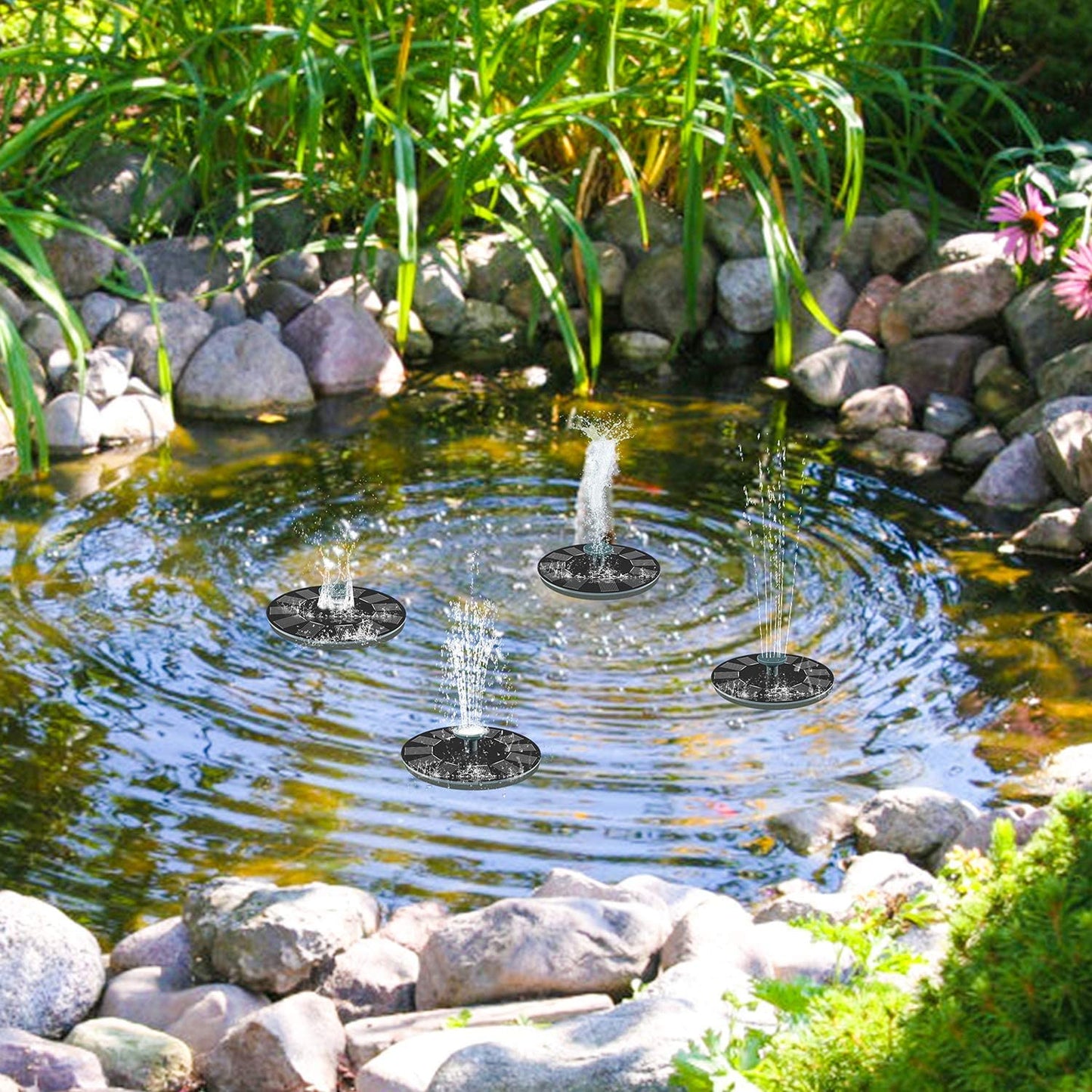 Automatische Wassersprühpumpe für den Außenbereich, Landschaftsbau, Dekoration, kleiner Solarbrunnen für den Innenhof