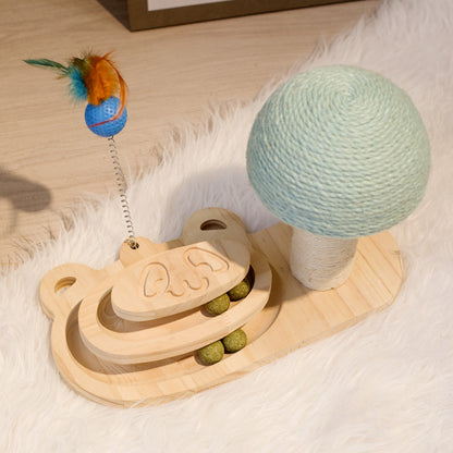 Katzenkratzer, interaktives Labyrinth-Ballspielzeug